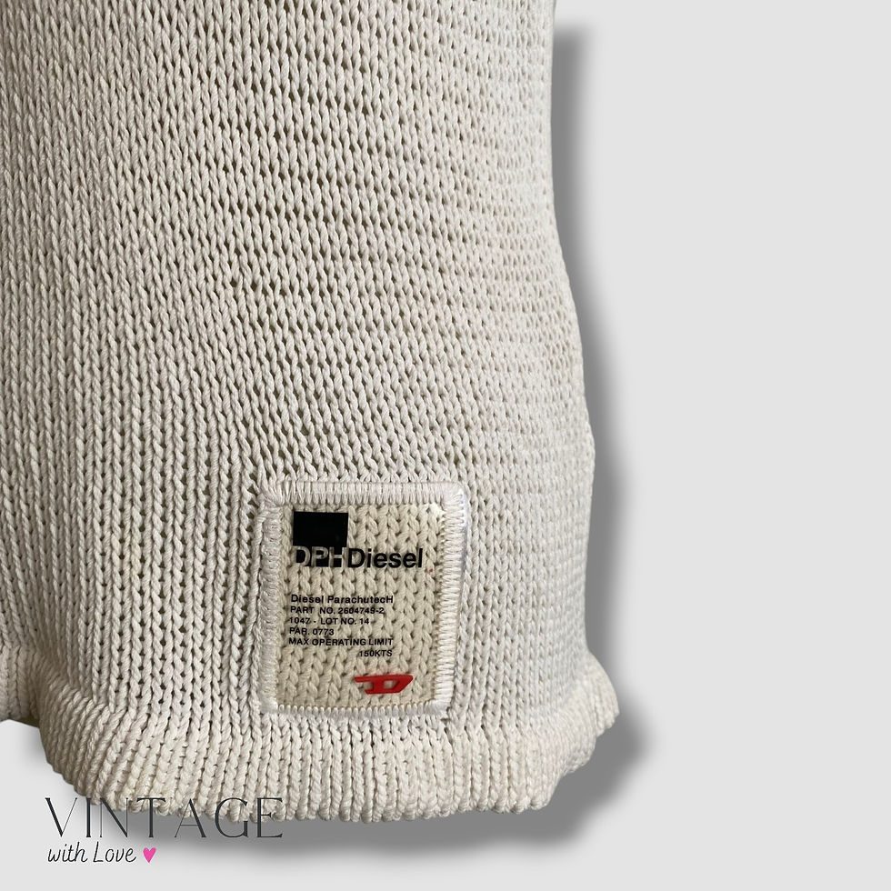Thumbnail: Diesel Cream Knitted Jersey - Size L