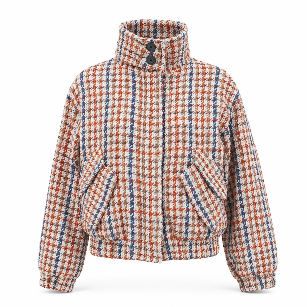 Zara Tweed Multicolour Jacket - Size EUR XL