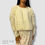 Thumbnail: H&M Off White Pleated Long Sleeve Top - Size EUR XS