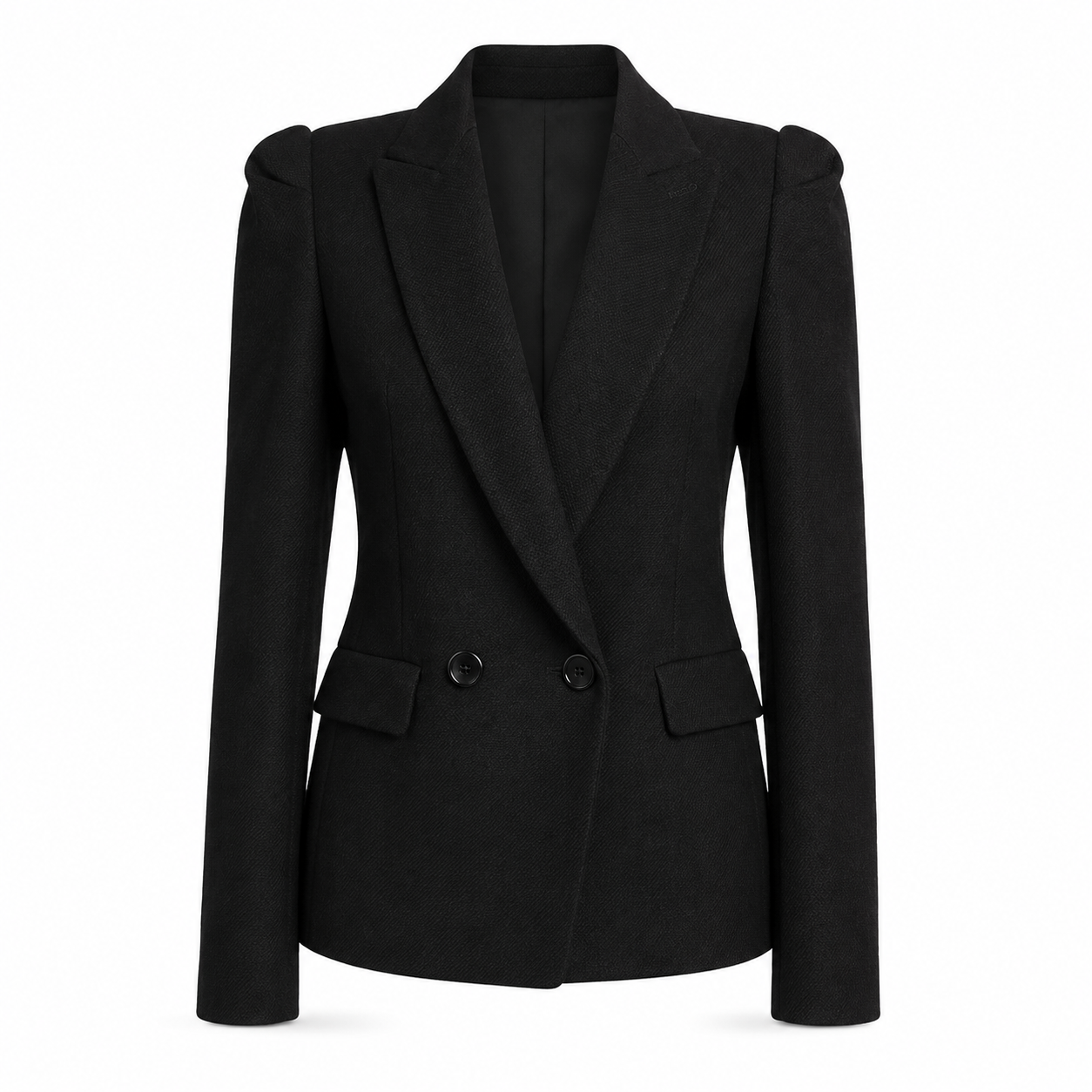 Country Road Black Tailored Double Breasted Blazer - Size 10 (M)