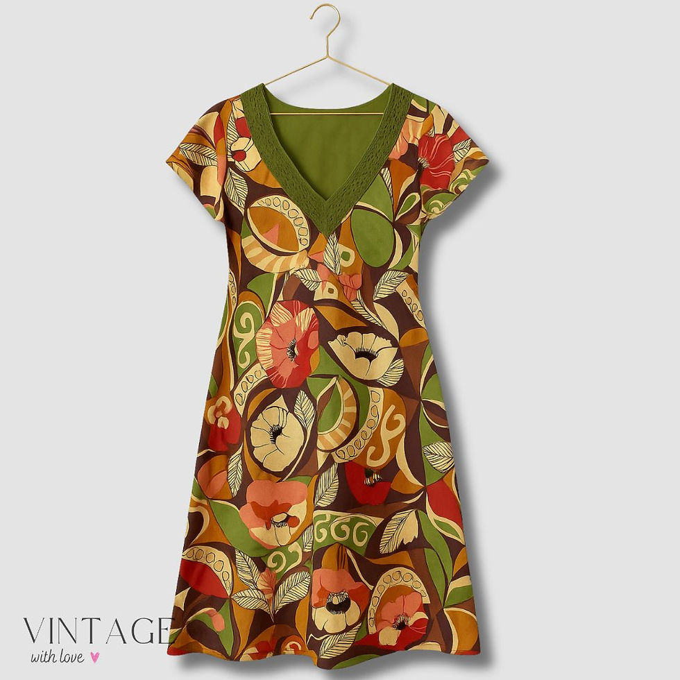 Hartford Green Floral Patterned Dress - Size 3