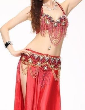 Thumbnail: Costume Zig-Zag (bustier + ceinture) / Zig-Zag bra + belt