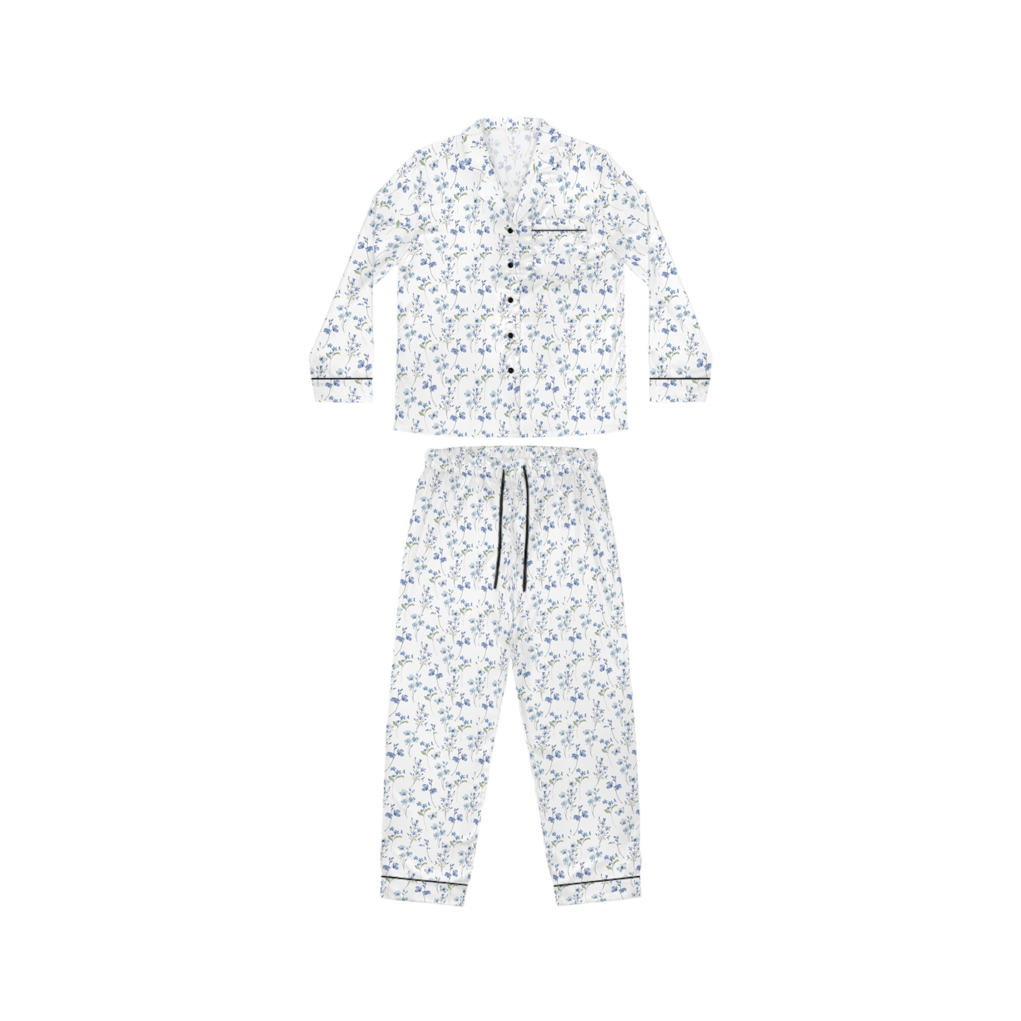 Women’s Floral Satin Pajamas