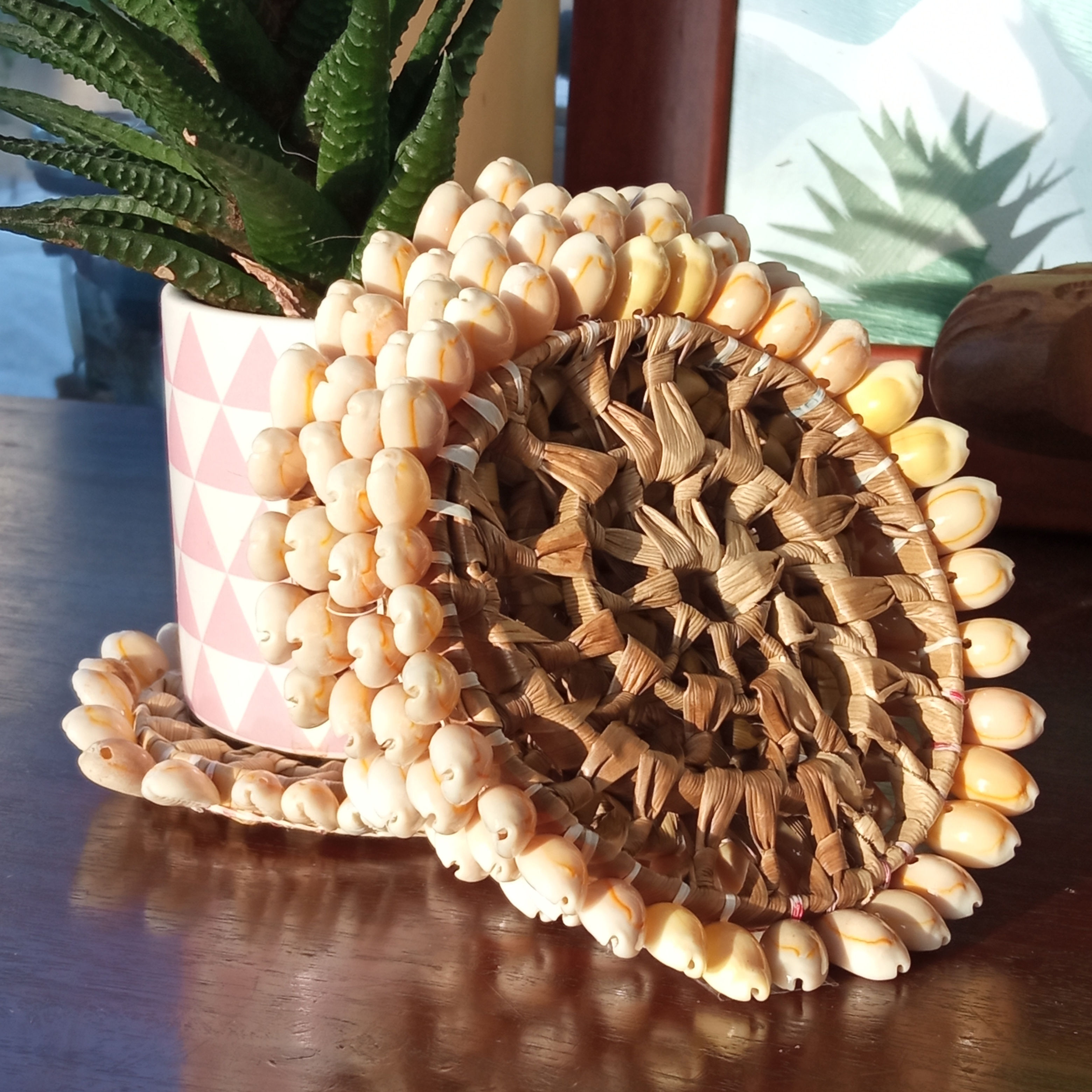 Déco tressage & Coquillages sous-verre