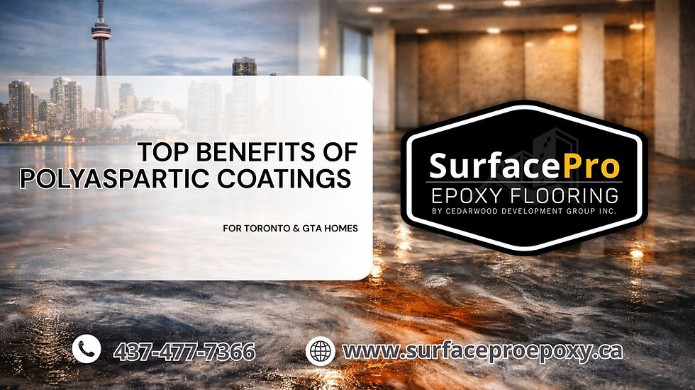 Epoxy coated garage floor in Courtice home