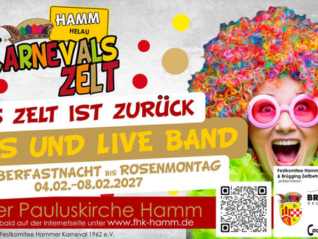 SAVE THE DATE – Das Karnevalszelt ist zurück