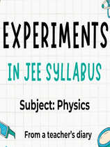 Experiments in JEE