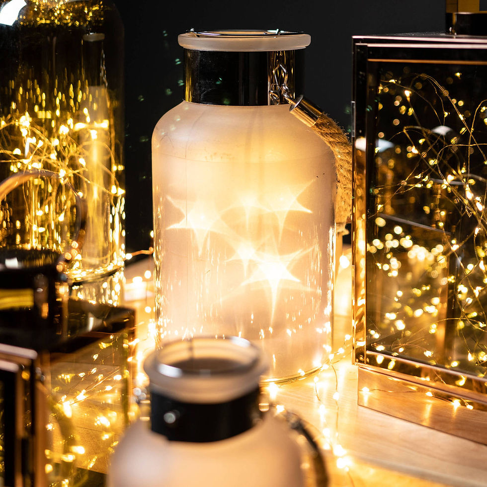 Thumbnail: Frosted Grey Glass Lantern