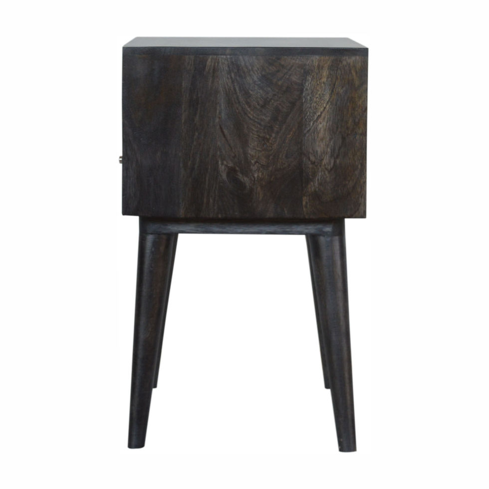 Thumbnail: Ash Black Carved Drawer Bedside