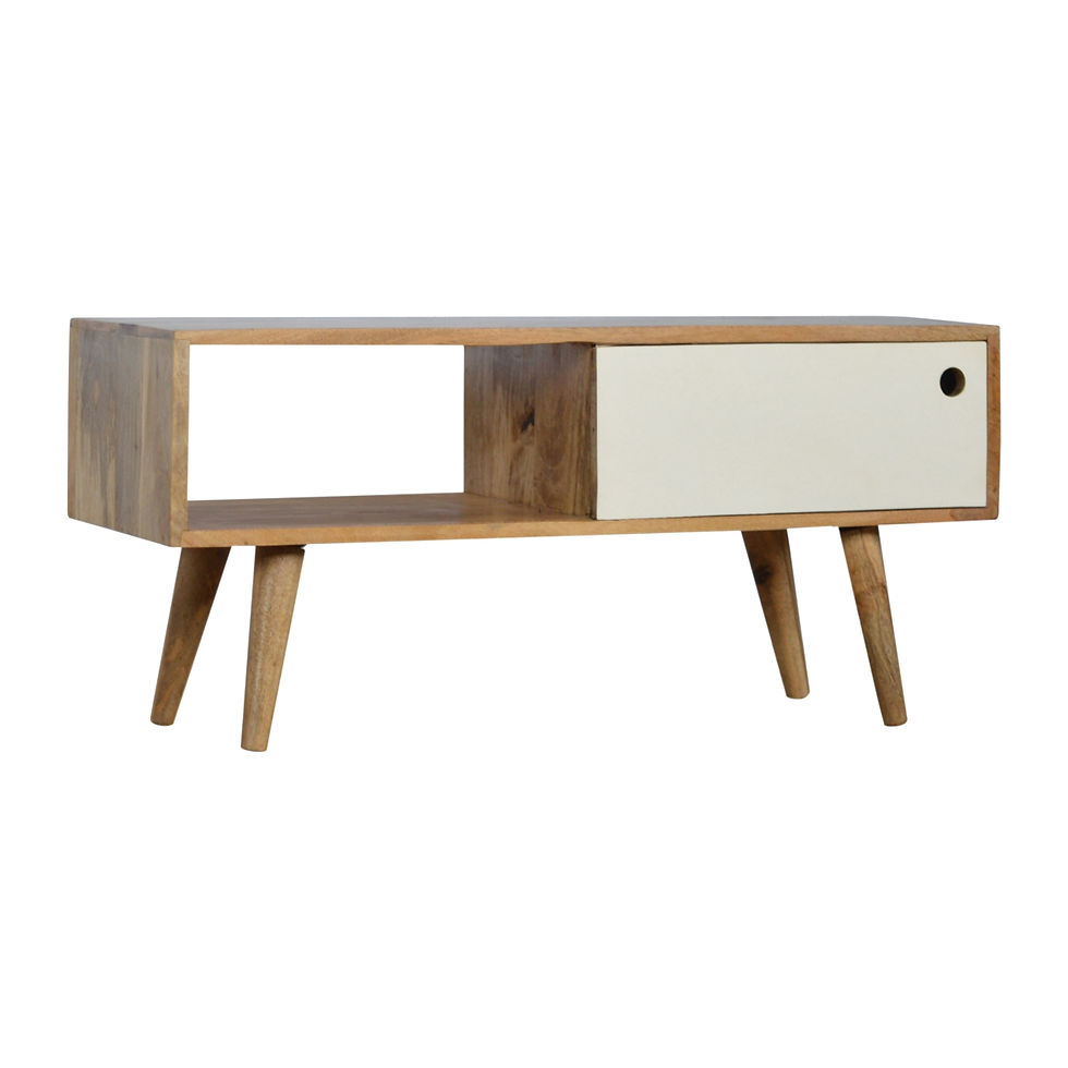 Thumbnail: Media Unit with White Painted Sliding Door