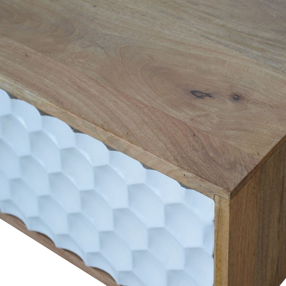 Thumbnail: Honeycomb Carved Coffee Table