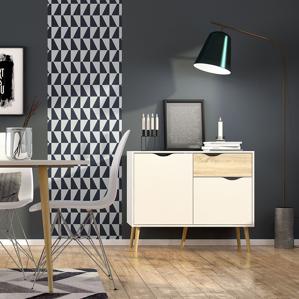 Thumbnail: Oslo Sideboard in White and Oak
