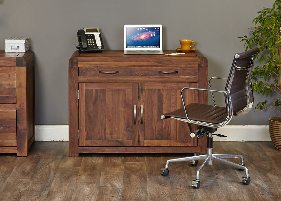 Thumbnail: Shiro Walnut Hidden Home Office