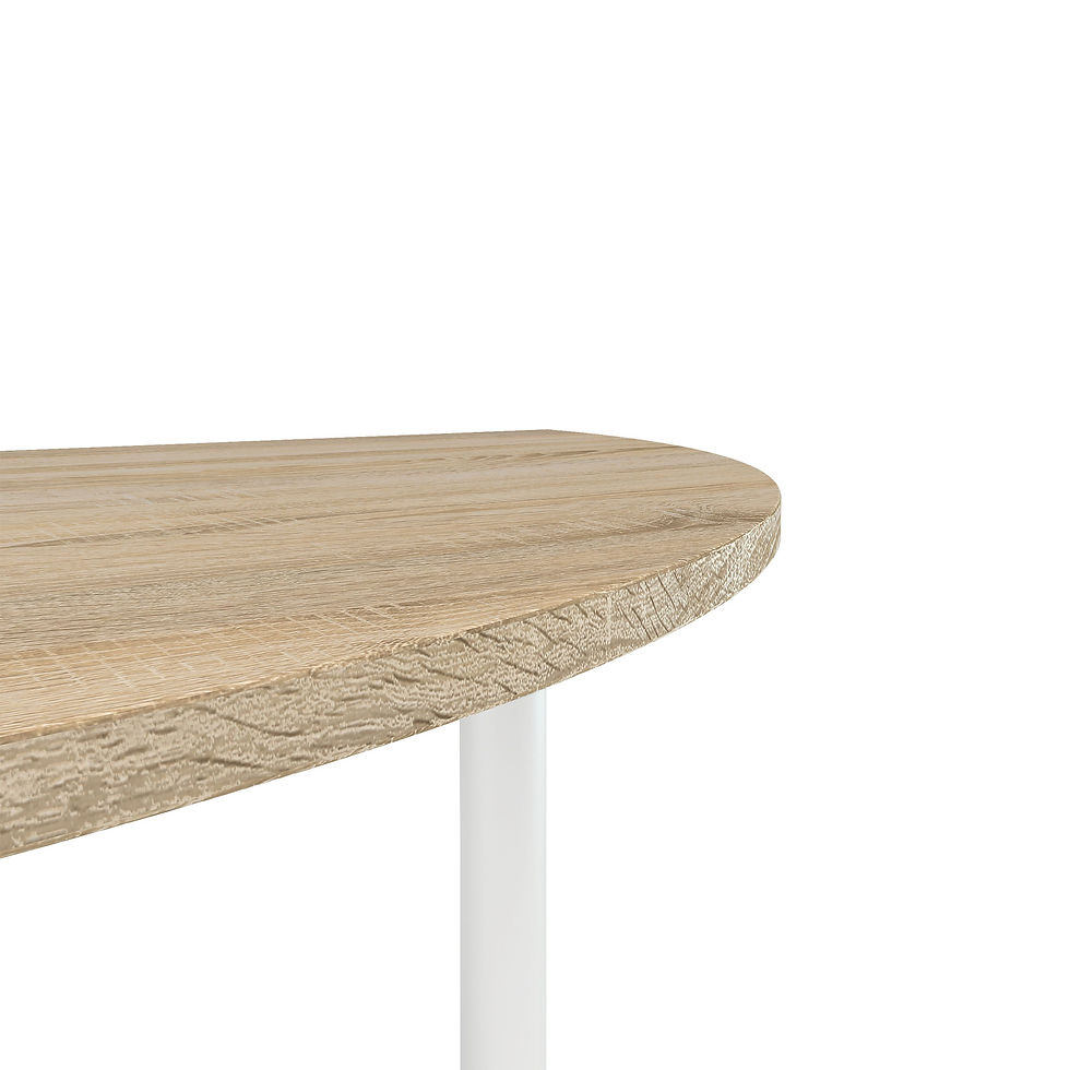 Thumbnail: Prima Corner desk top in Oak with White legs