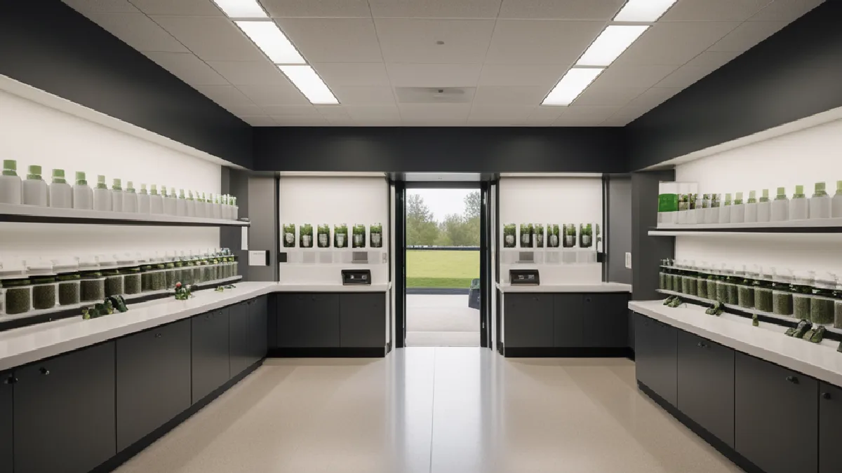 A secure retail vestibule represents the routine safeguards states are refining as adult-use markets expand.