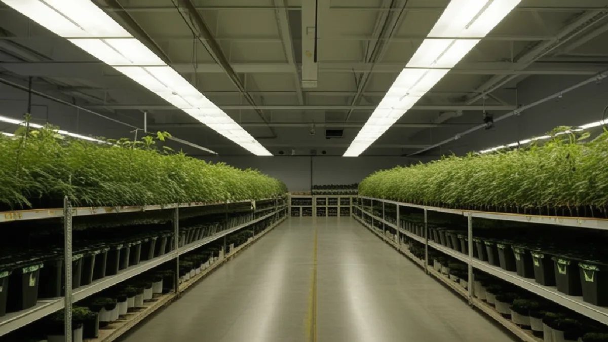 Workers prepare compliant cannabis orders in a secure DMV fulfillment room, illustrating delivery entrepreneurship and operational opportunity.