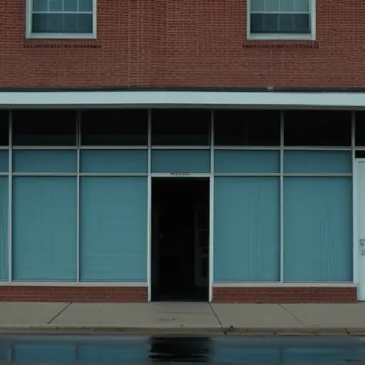 A public-safety building in Northwest Indiana at dusk evokes changing cannabis enforcement along the state borders.