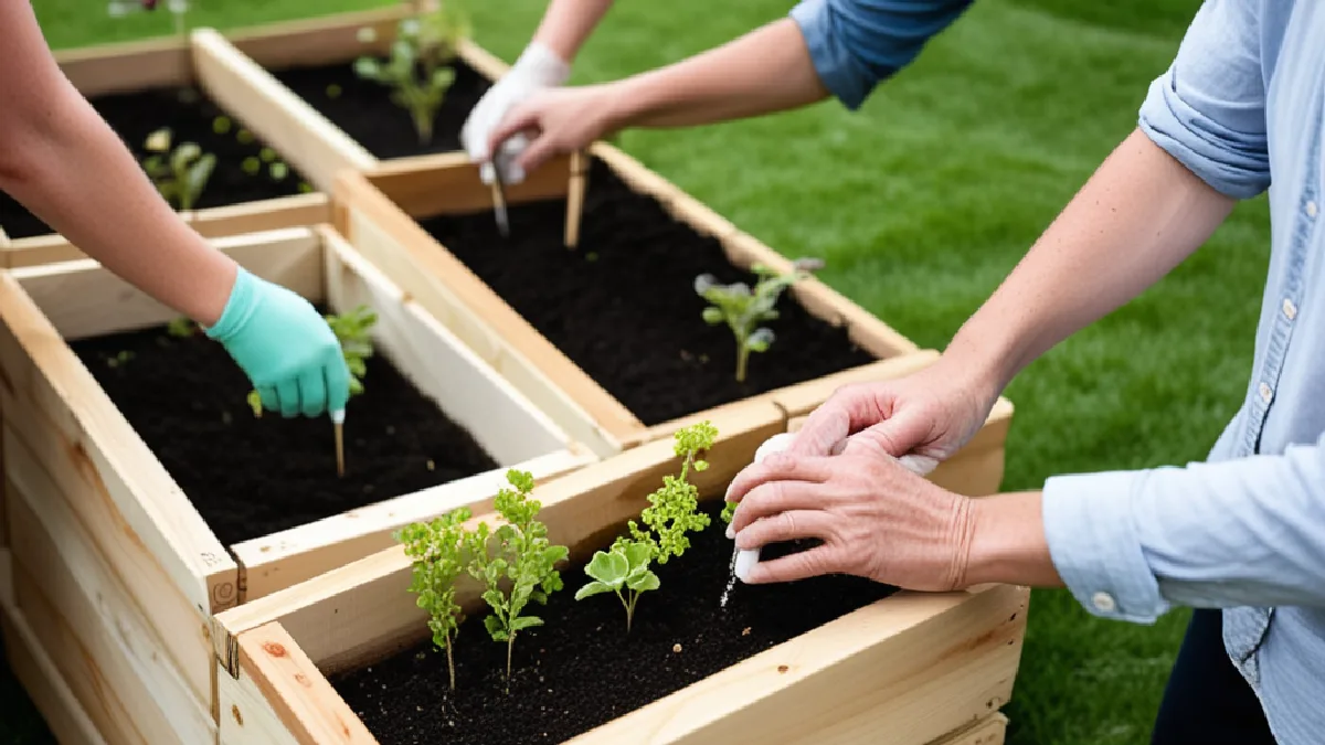 Community members tend native plants, illustrating practical reciprocity and culture-led investment beyond the psychedelic boom.