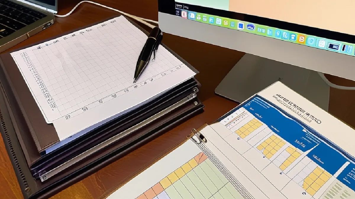 Contract documents, product packaging samples, and a laptop showing financial charts on a conference table, illustrating B2B wholesale trade comparisons.