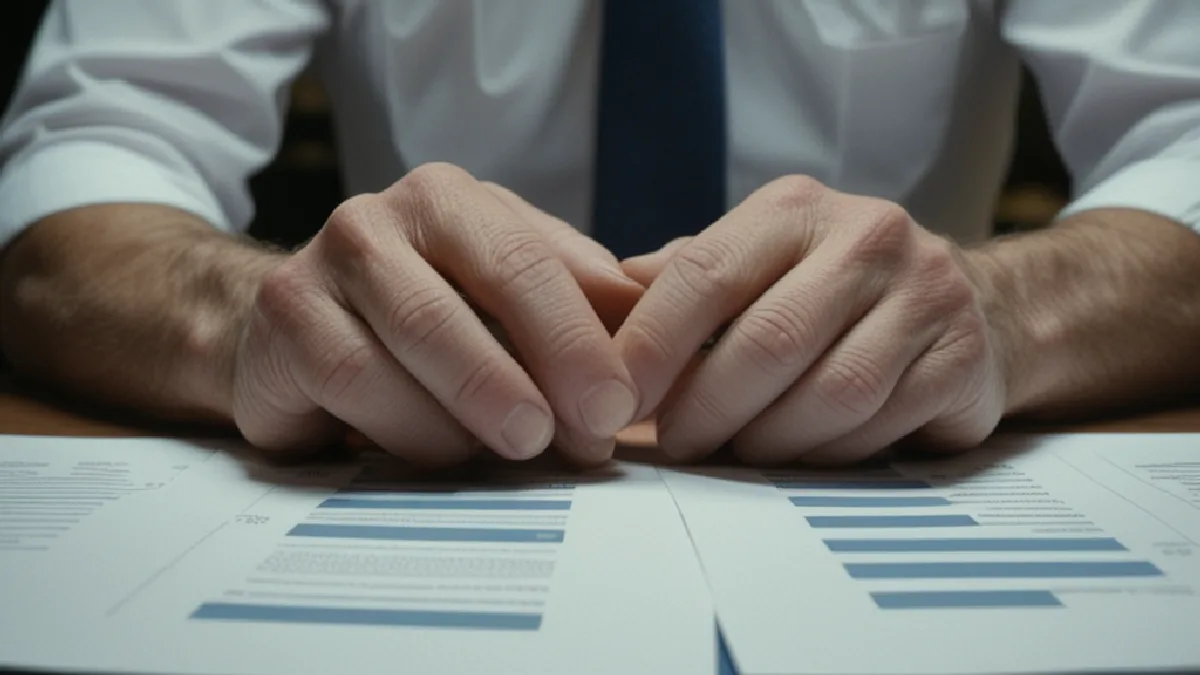 An analyst works at a blank-interface workstation, evoking increased discovery in investor research workflows.