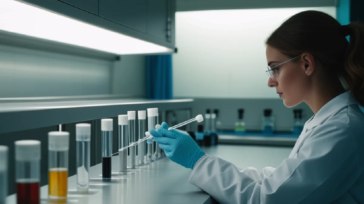 Gloved hands prepare an unmarked capsule in a laboratory, representing Lykos’s planned additional Phase 3 study.