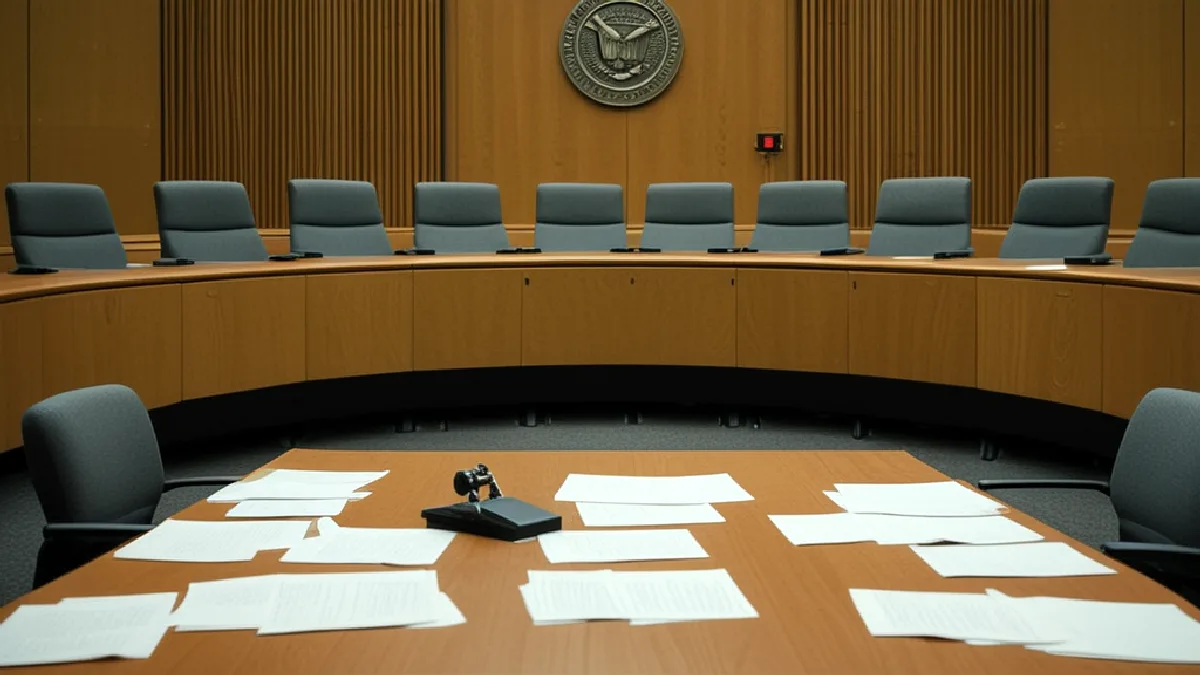 Attendees sit in an Oregon rulemaking room after officials paused proposed psilocybin fee increases.