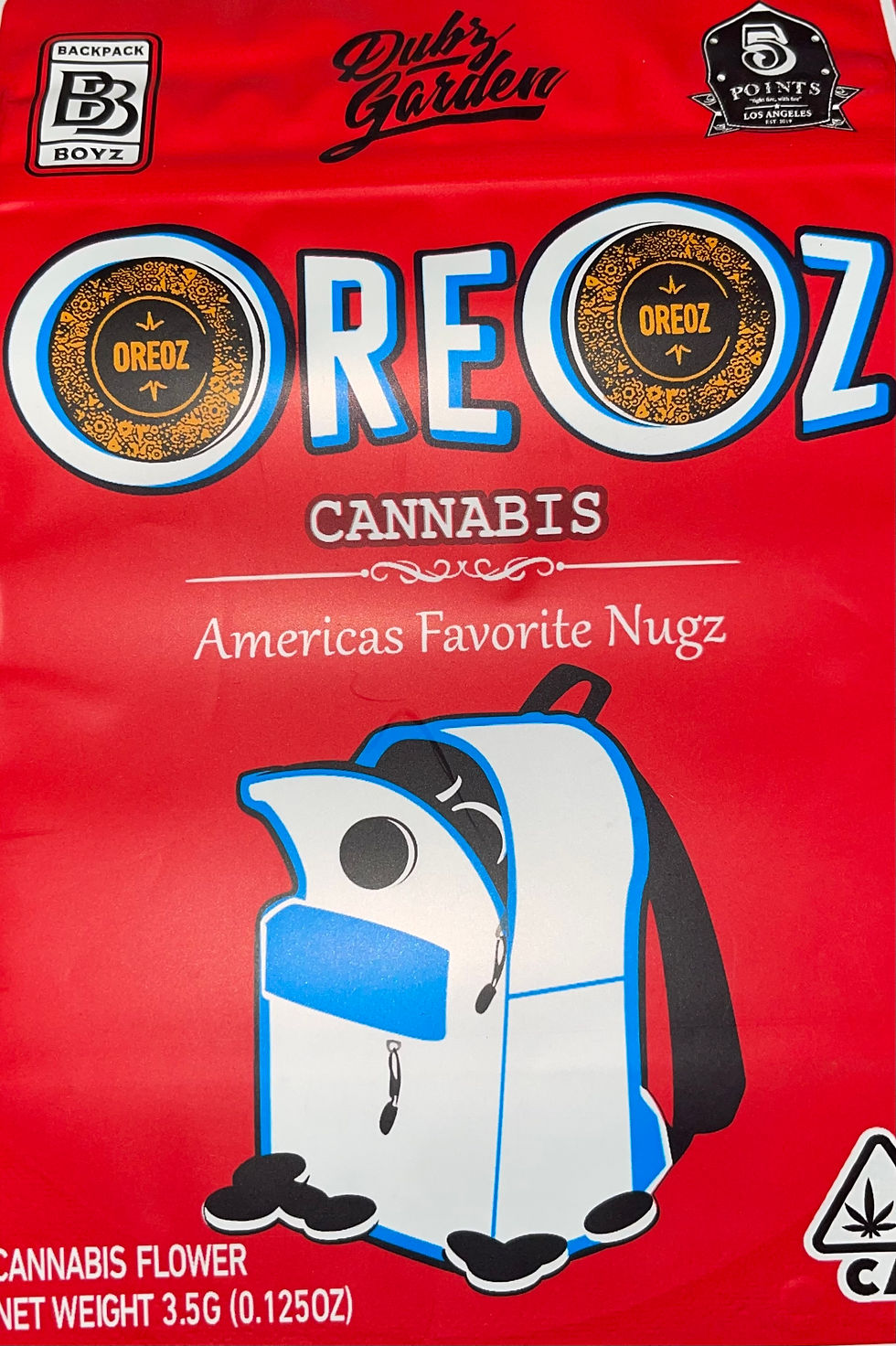 oreoz weed strain mylar bag