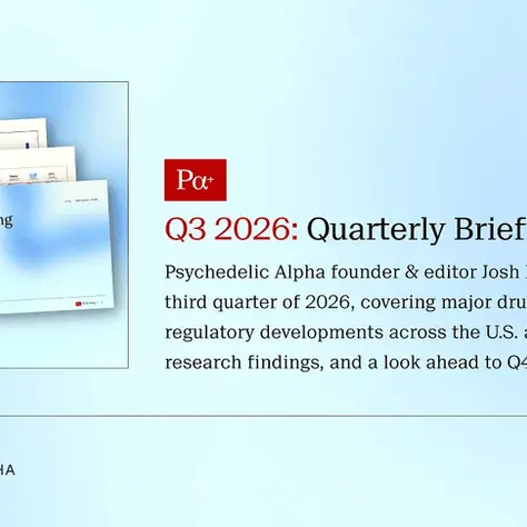 Psychedelics Briefing Q3 2026: What DMV Should Know