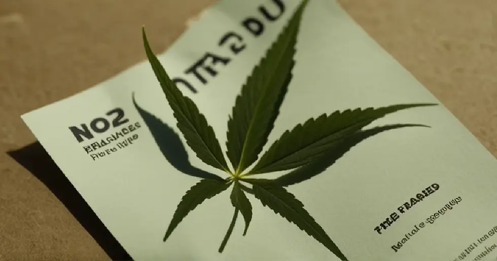 close-up cannabis flower on a neutral surface, illustrating did tupac’s friends smoke his ashes? the legend explained