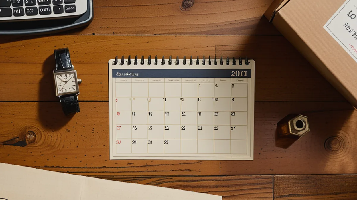 A desk with calendars and logistics paperwork illustrates the operational timeline and shipping challenges facing hemp businesses.