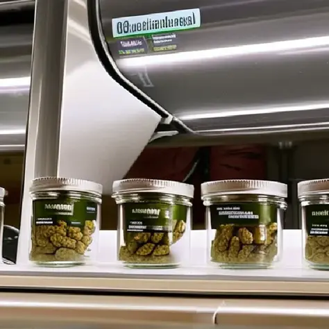 plain unlabelled glass jars of cannabis flower on a clean bench in Maryland, illustrating aromatherapy on steroids: the power of cannabis terpenes