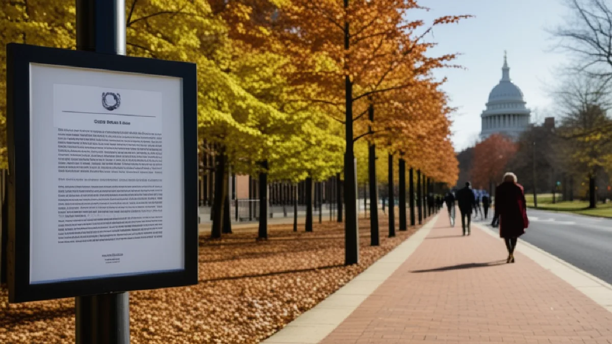 Policy documents are held near Virginia government buildings as federal cannabis decisions unfold