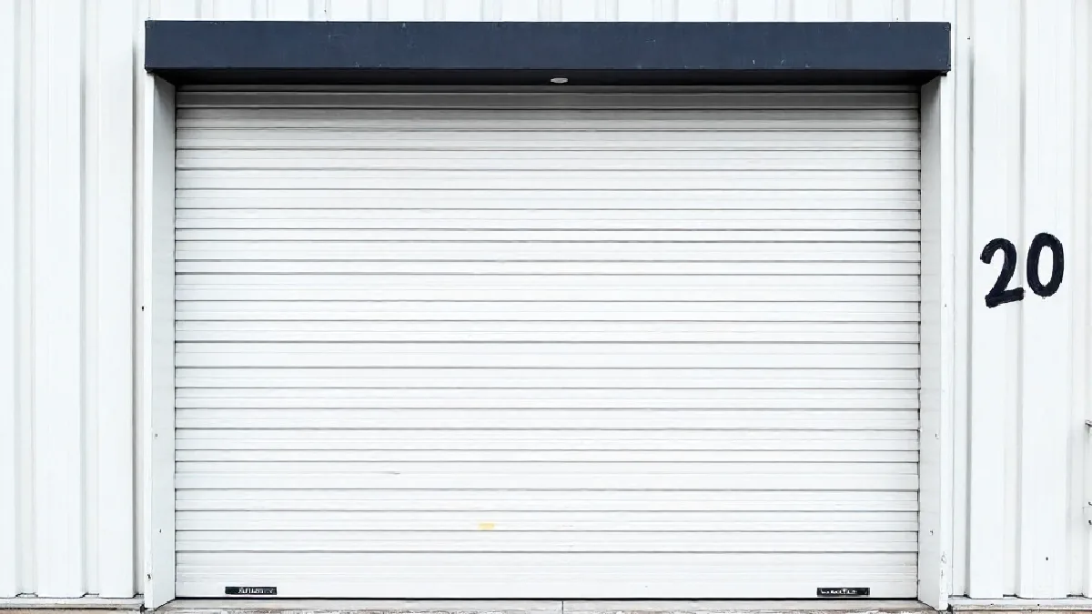 plain closed loading-bay door at dusk, no vehicles, plates or signage, illustrating timeline and next steps