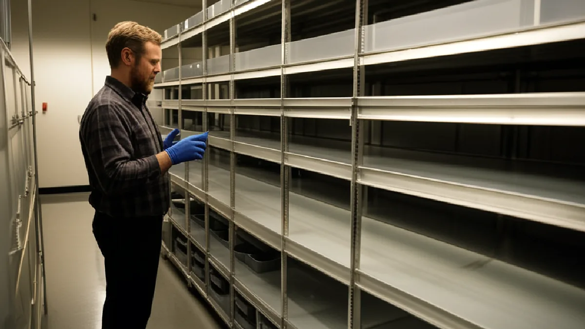 A dispensary worker quarantines vape inventory, illustrating labor, write-offs and operational risk from a broad recall.
