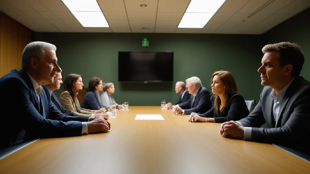 Stakeholders gather around a meeting table, reflecting ACCM’s effort to connect policymakers with medical cannabis expertise.