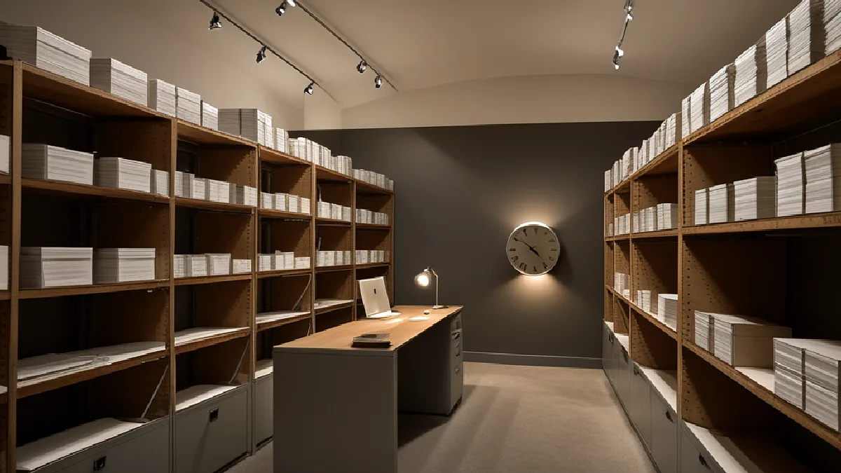 An unmarked newsroom archive and clock symbolize the October 7, 2026 publication date of the report coverage.