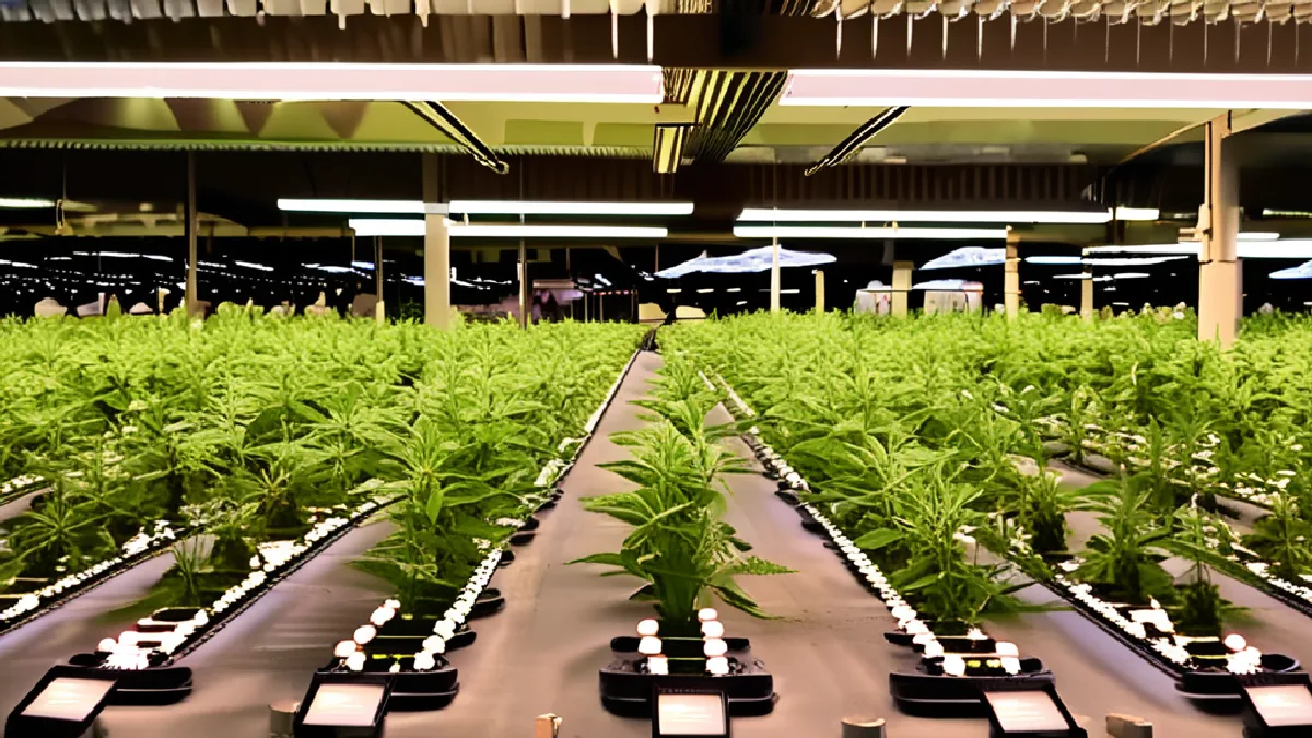 Rows of Maryland medical cannabis plants illustrate the state-regulated products at the center of federal scheduling debates.