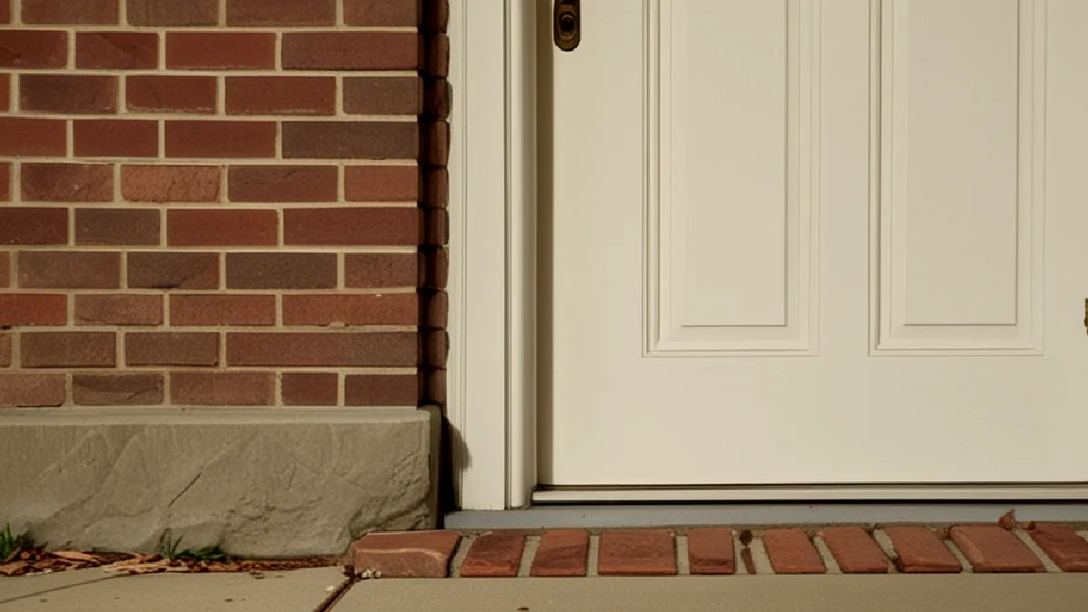 A quiet District doorway suggests the unresolved legal questions around cannabis delivery without depicting a transaction.