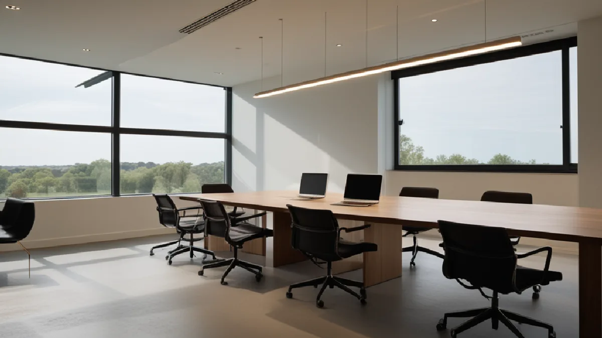 An understated executive workspace represents the finance leadership expertise brought to Village Farms.