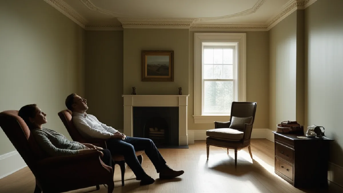 A privacy-preserving reenactment shows how the documentary depicts treatment without filming vulnerable participants.