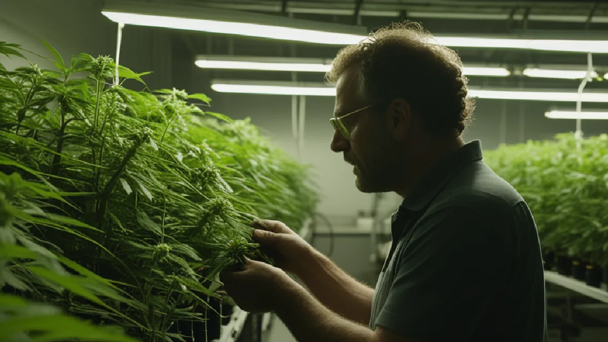 A commercial cannabis cultivation room symbolizes investment, compliance, and consolidation opportunities ahead.
