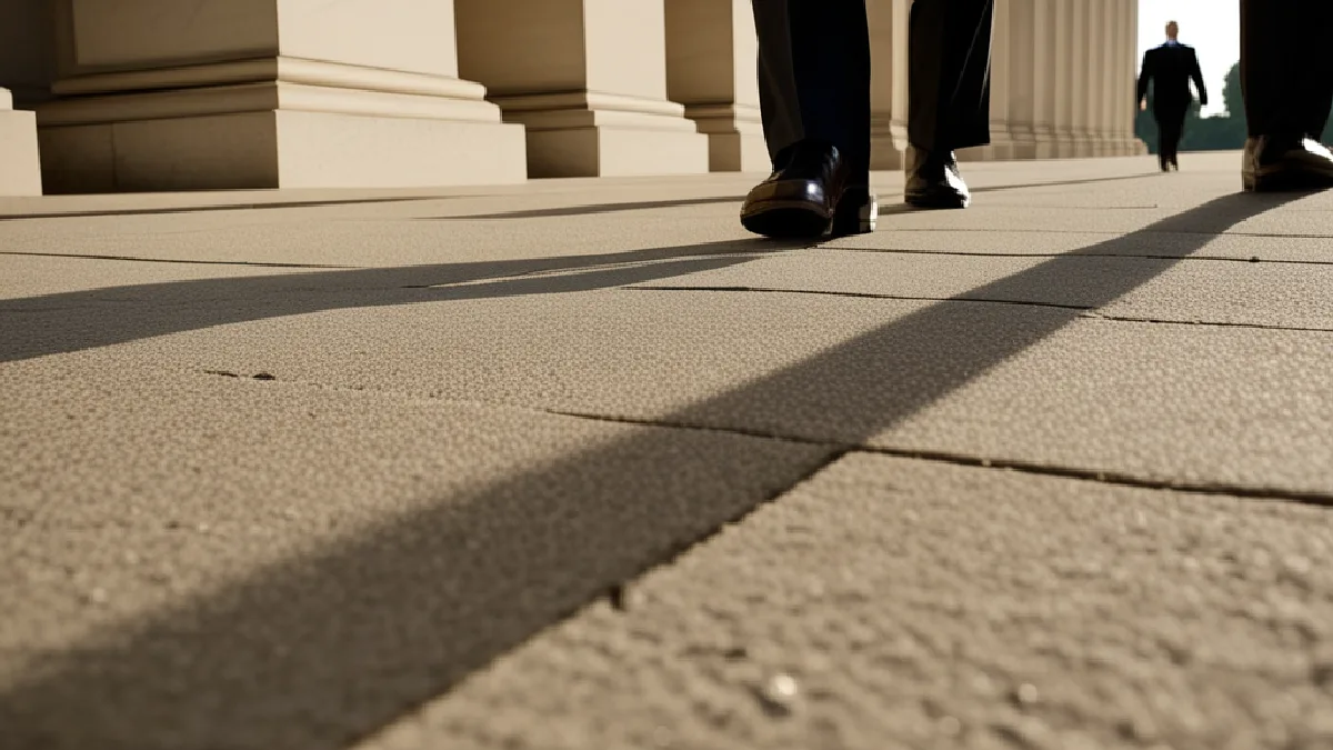 Faceless figures approach Tennessee’s Capitol, evoking the election and possible 2027 cannabis legislation.