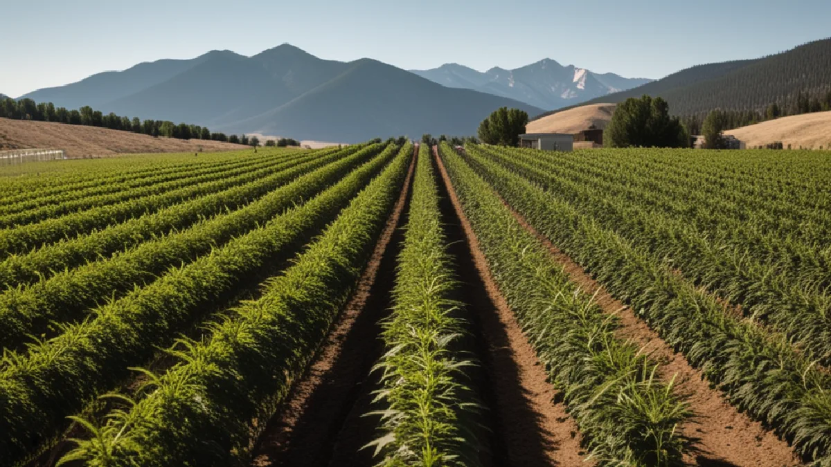 Colorado cultivation rows beneath mountain foothills evoke the state-specific markets included in the 2026 submission cycle.
