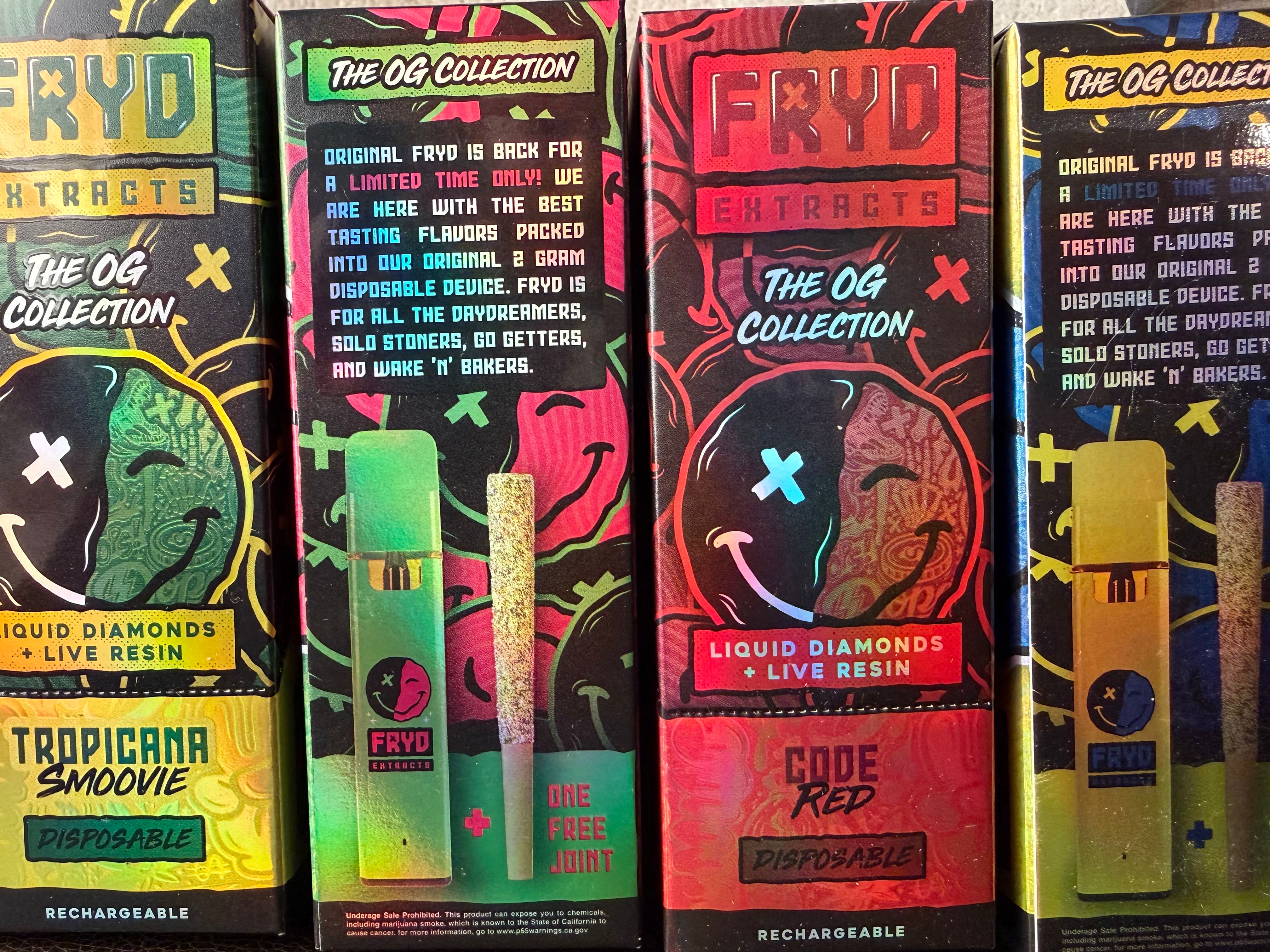 FRYD 2 Gram Disposable Diamond Cart Cannabis Strain and Weed Delivery DC, Maryland & Virginia FRYD 2 Gram Disposable Diamond Cart Cannabis Strain and Weed Delivery DC, Maryland & Virginia