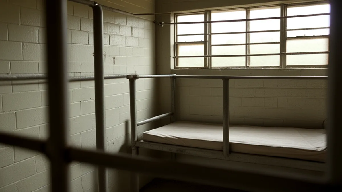 A stark prison cell represents the extreme sentence reported in a Texas cannabis case.