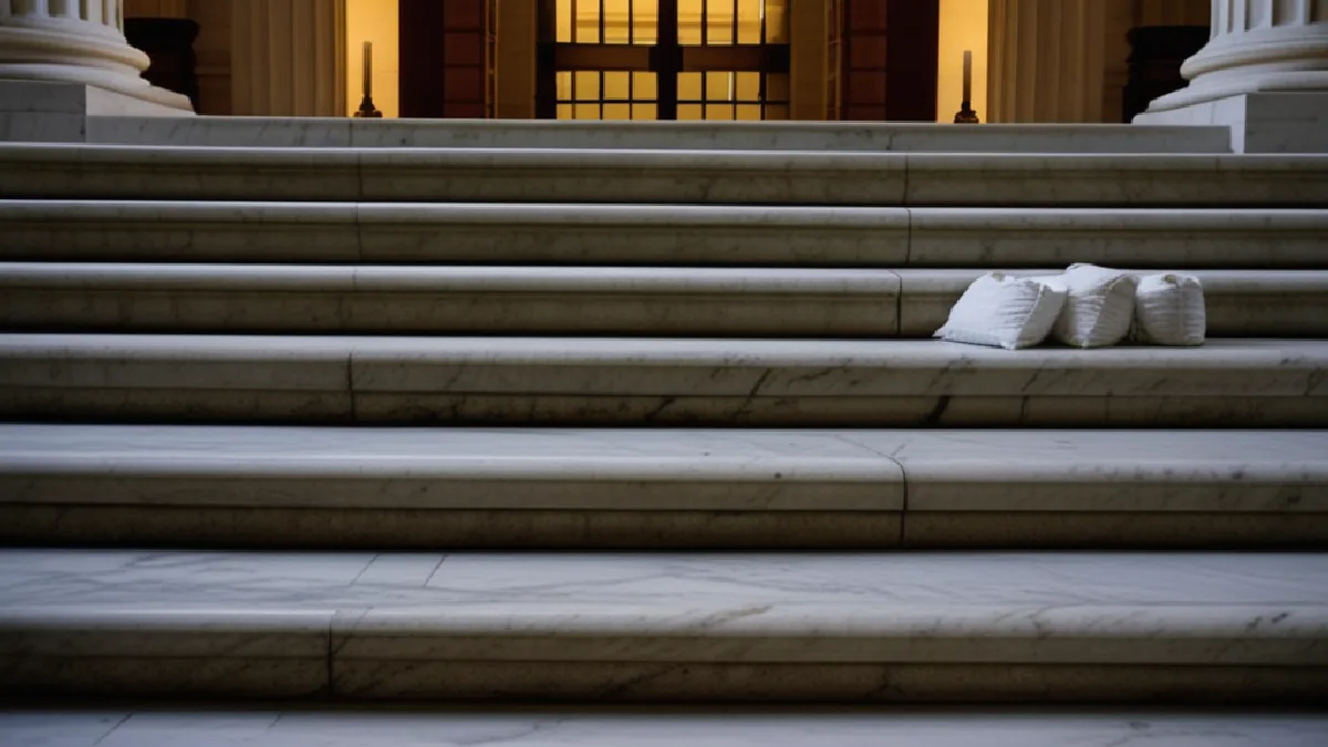 marble steps and columns of a state capitol building at dawn, no signage, illustrating why this matters for hemp, cbd and low-dose thc beverages