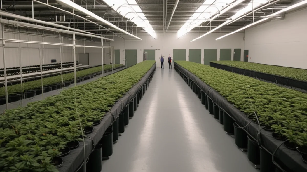 Orderly Colorado cultivation rows represent the infrastructure required for reliable statewide cannabis tracking.