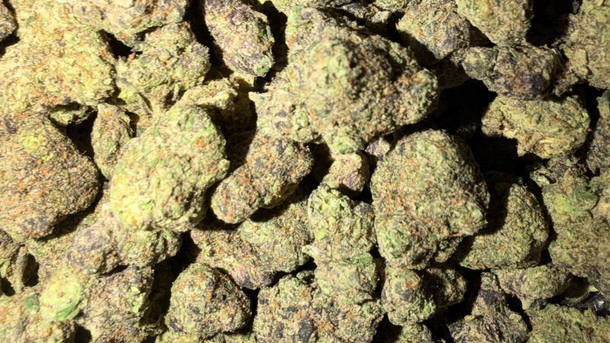 Rainbow Toads-bloem uit het menu van Bud Lords