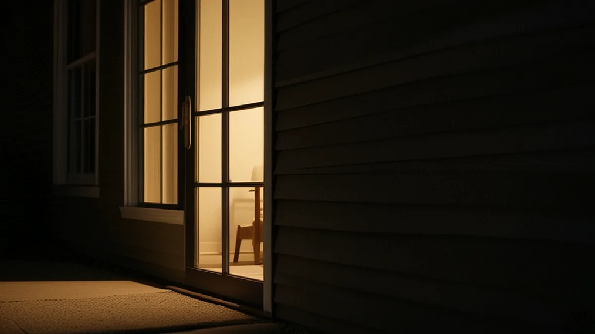 A secured cannabis package sits at a residential doorstep, illustrating how delivery legality can vary by local jurisdiction.