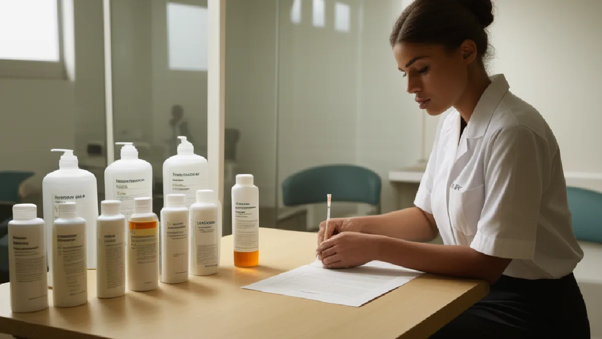 A carefully prepared therapy room conveys supervision, controlled setting, and attention to safety during psychedelic treatment.